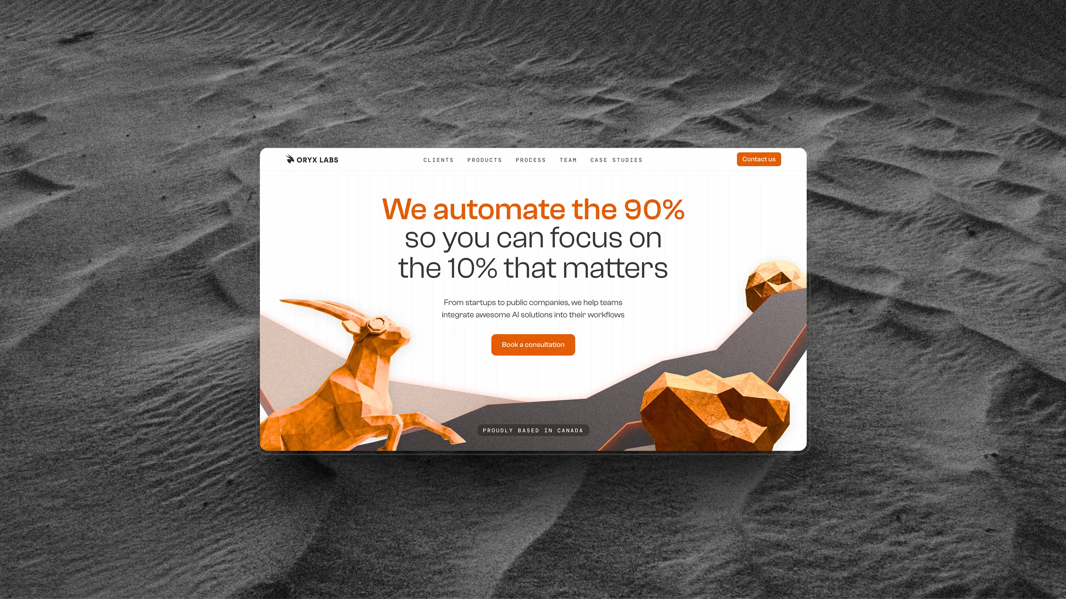 Oryx Labs case study